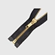 brass zippers